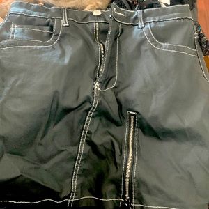 Fake Leather Skirt